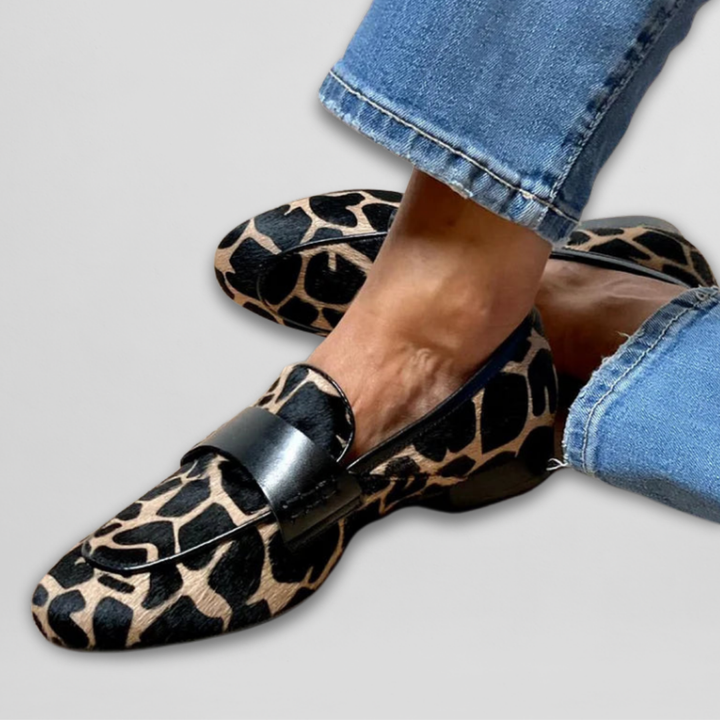 Jocelle | Animal Print Loafers