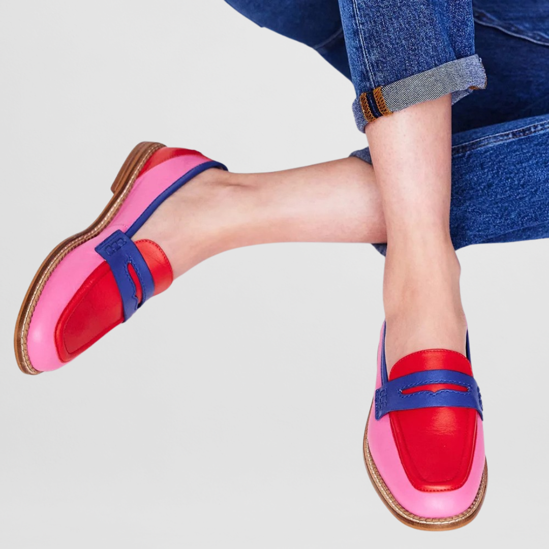 Mitzy | Bold Colorblock Loafers