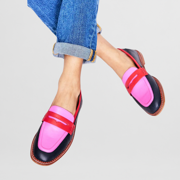 Mitzy | Bold Colorblock Loafers