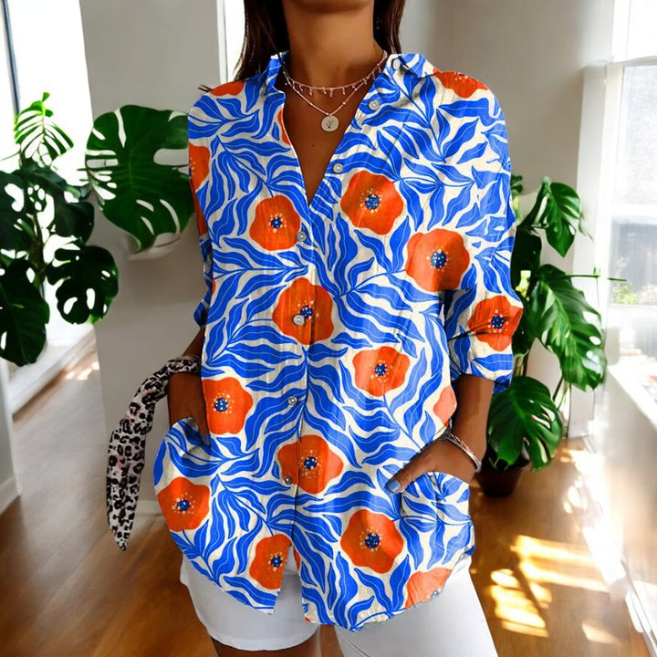 Loujen | Classic Floral Blouse