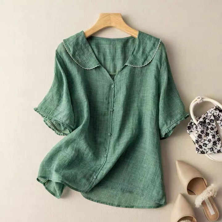 Jasmine | Scalloped Collar Blouse