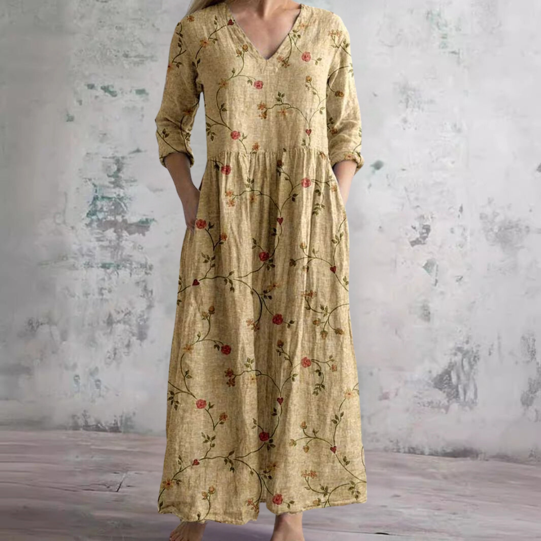 Miralyn | Floral V-Neck Dress