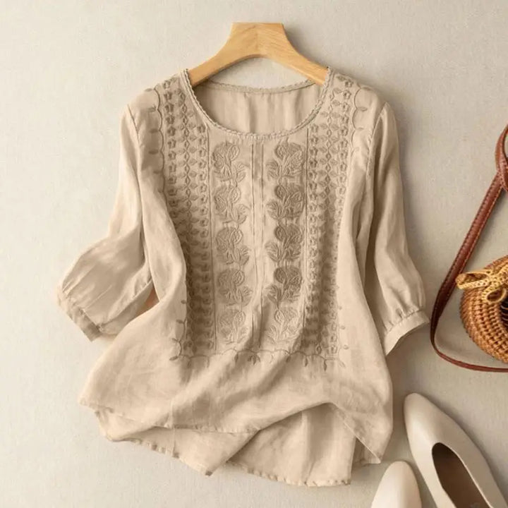 Lucy | Embroidered Relaxed Blouse