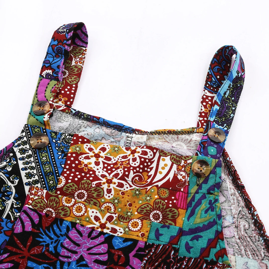 Mitzi | Ethnic Print Overalls