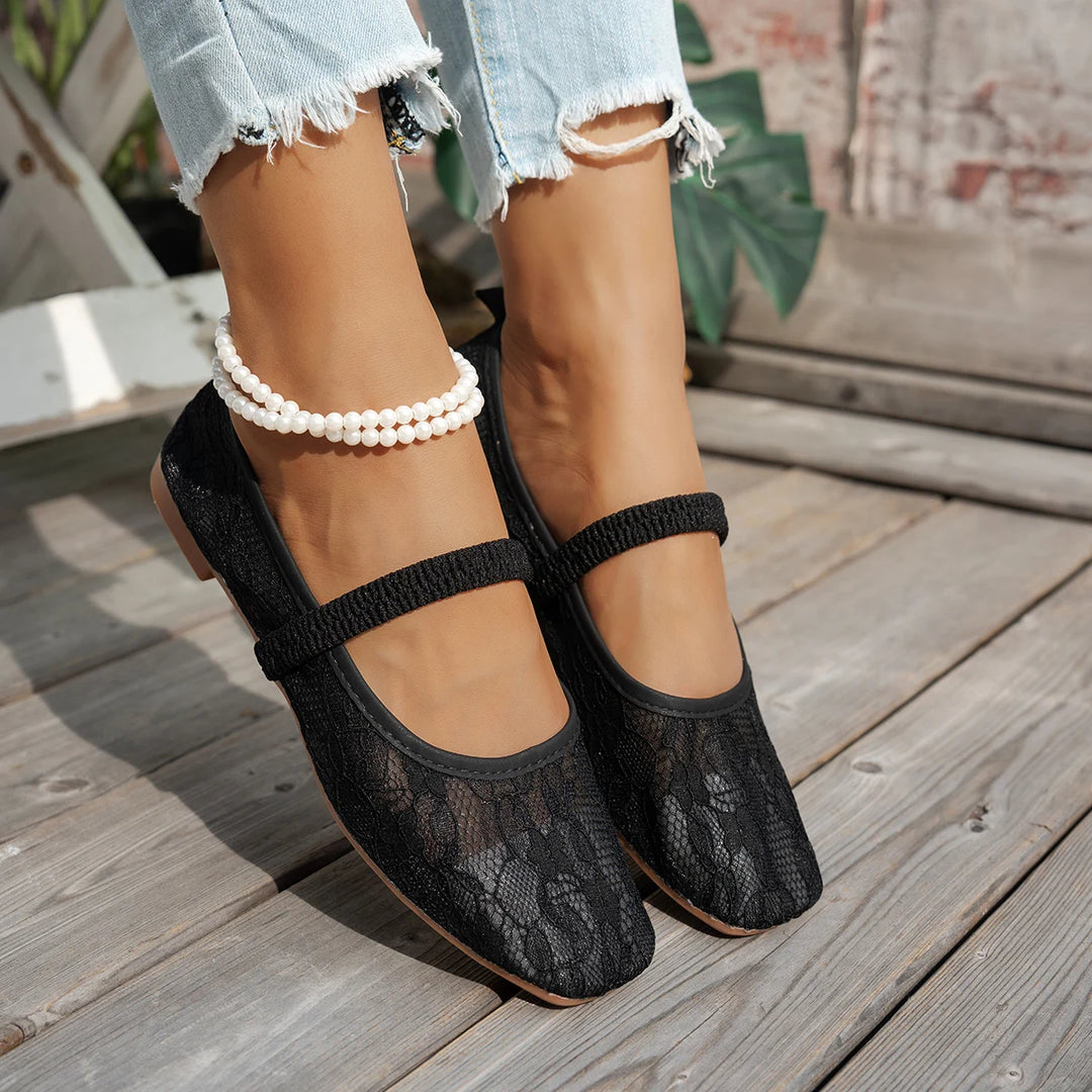 Ingrid | Mesh Ballet Flats