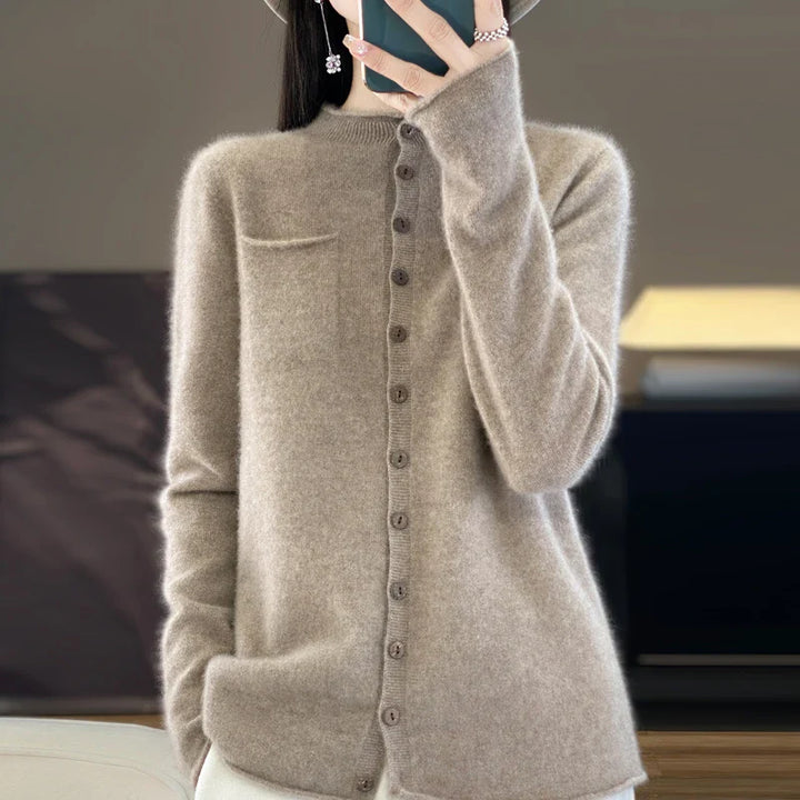 Cecile | Crew Neck Cardigan