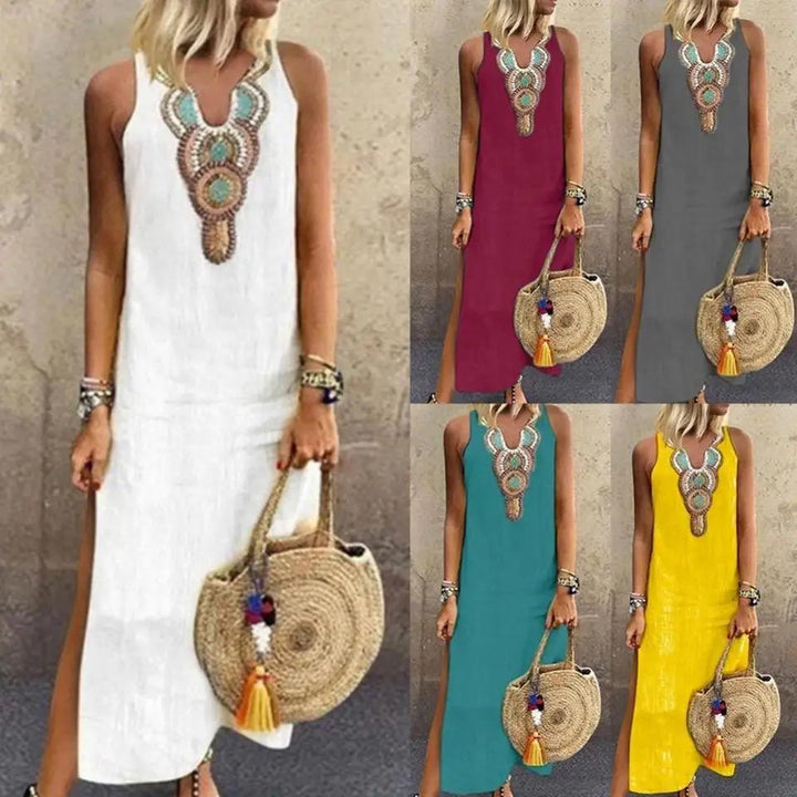 Bernadeth | Boho Sleeveless Dress